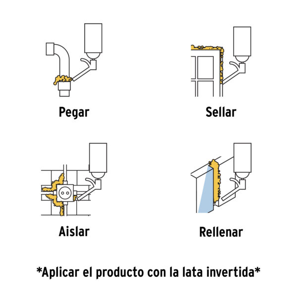Espuma expansiva de 750 ml, Truper - Imagen 2