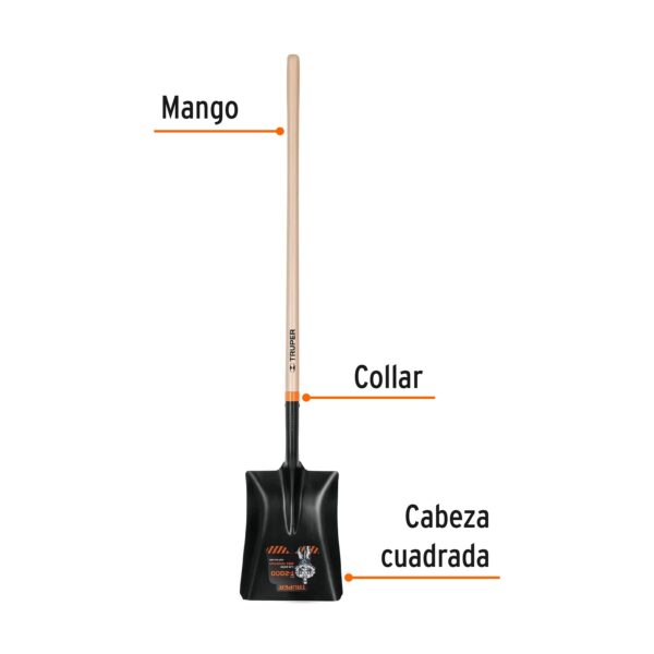 Pala cuadrada tipo español - Imagen 2