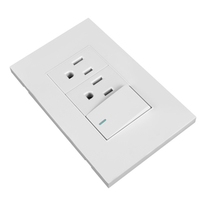 Toma eléctrica doble y apagador