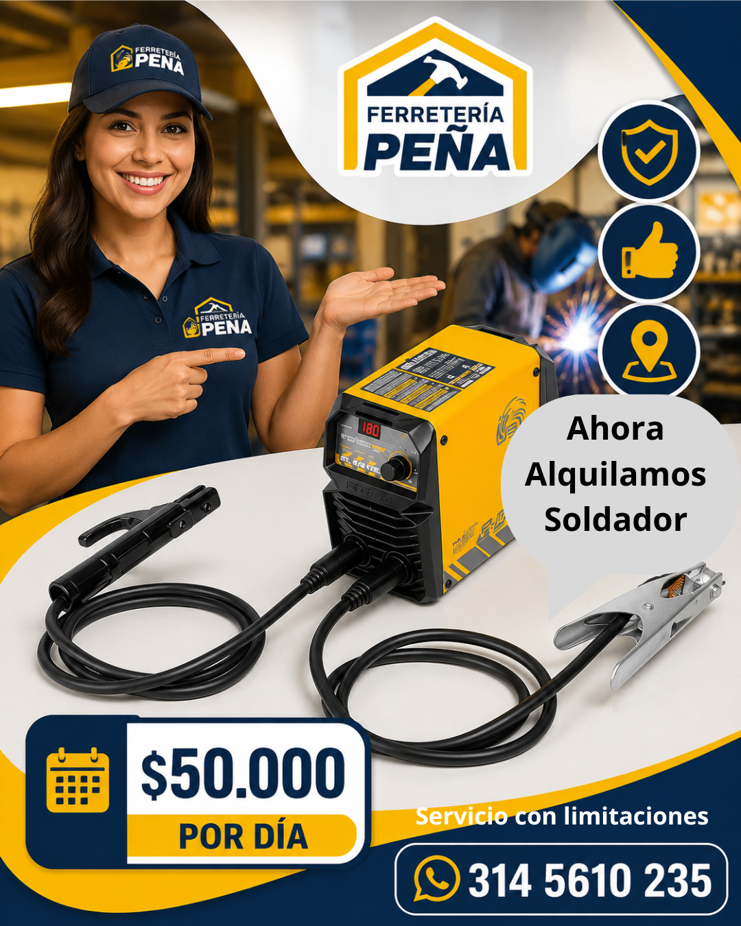 Alquiler de Soldador Eléctrico
