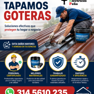 Tapar Goteras en hogar o local
