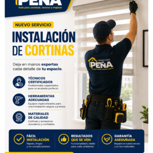Instalación de Cortinas