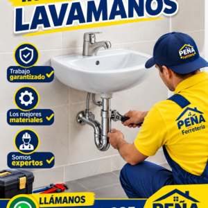 Instalación de lavamanos